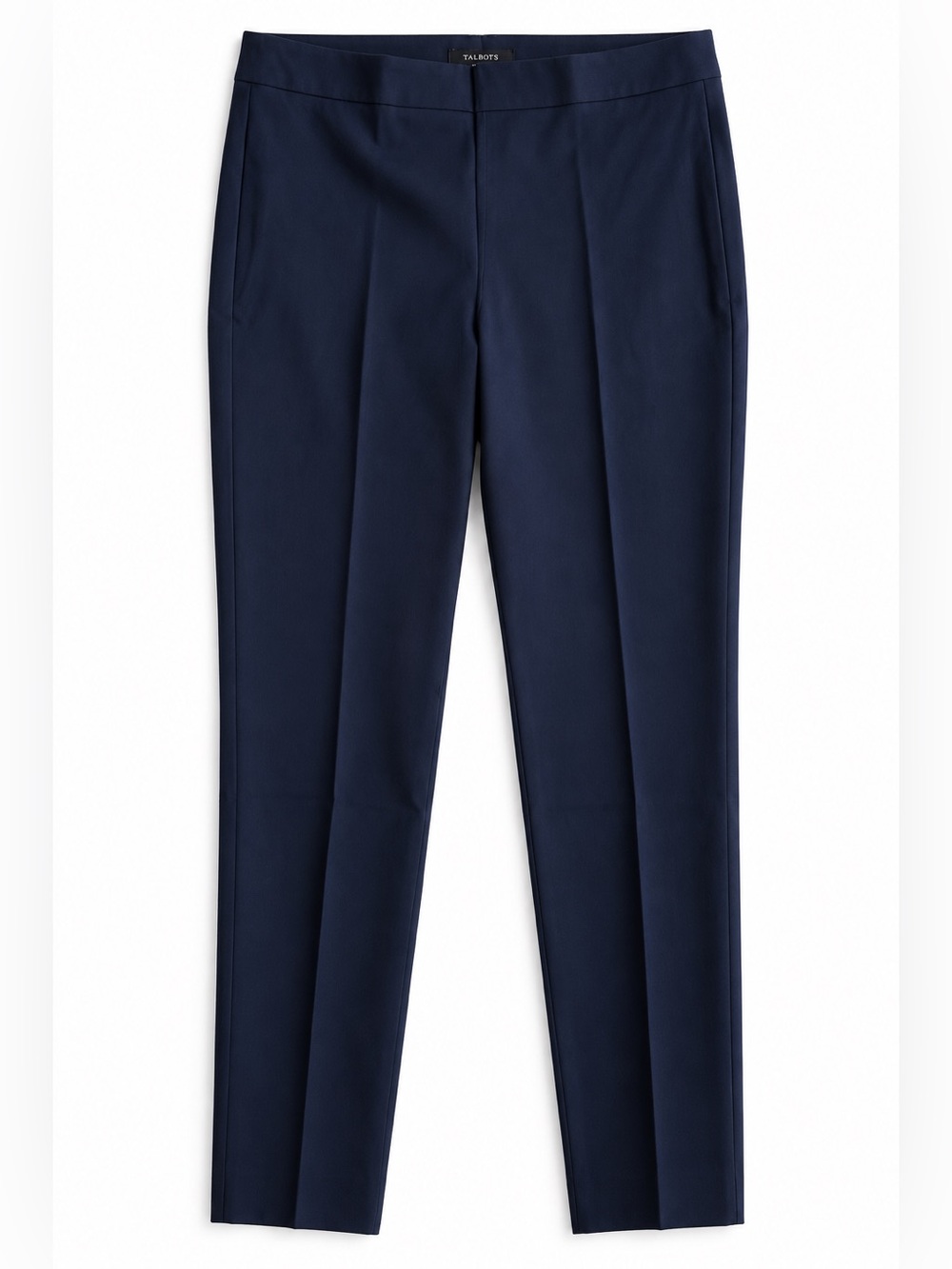 Talbots Chatham Ankle Pants Slim Leg Stretch Navy Blue Size 10